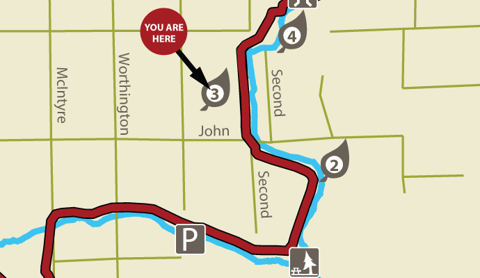 Map showing location 3